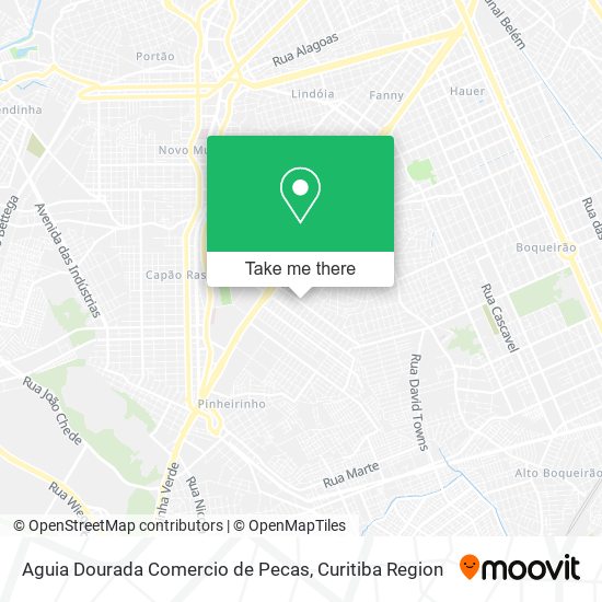 Aguia Dourada Comercio de Pecas map