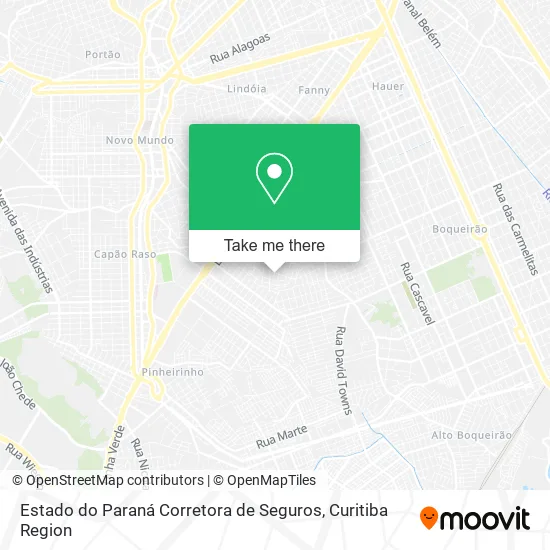 Estado do Paraná Corretora de Seguros map