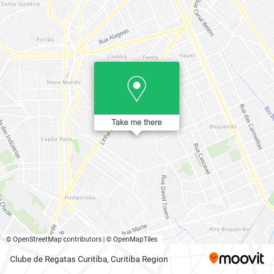 Clube de Regatas Curitiba map