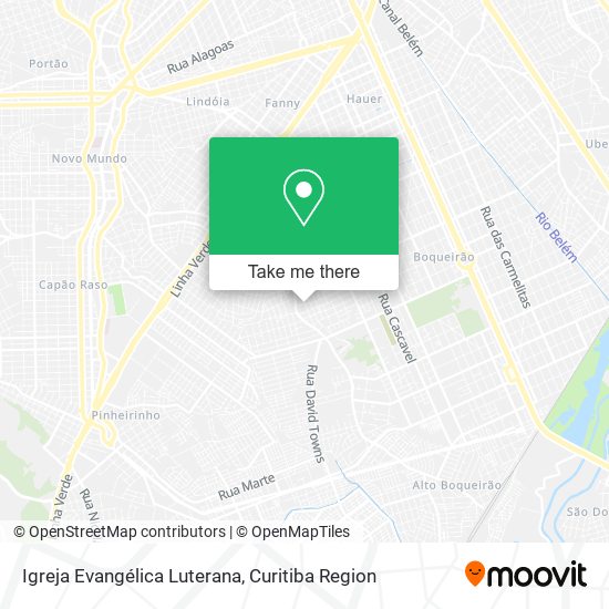 Mapa Igreja Evangélica Luterana