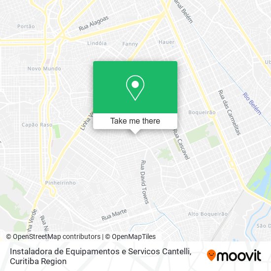 Mapa Instaladora de Equipamentos e Servicos Cantelli