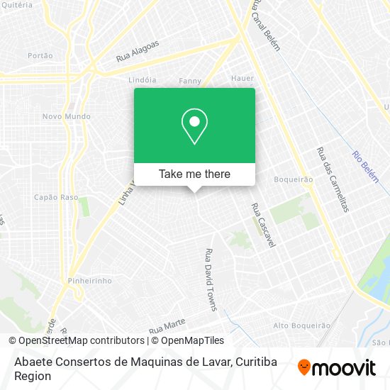 Abaete Consertos de Maquinas de Lavar map