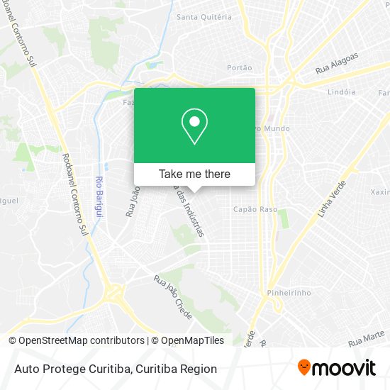 Auto Protege Curitiba map