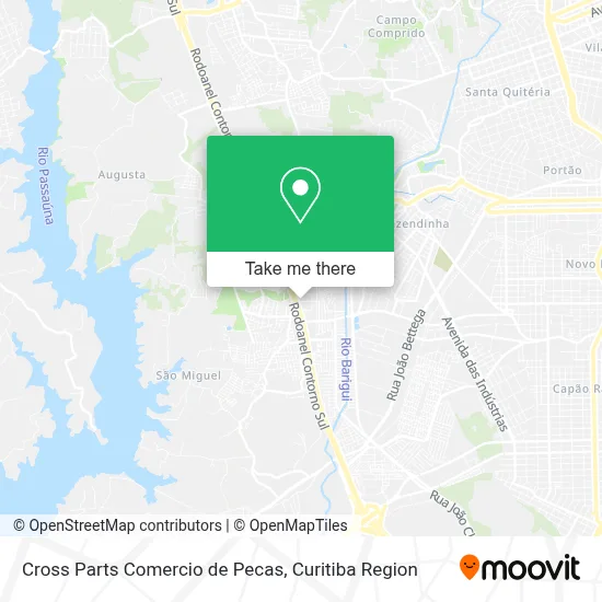 Cross Parts Comercio de Pecas map