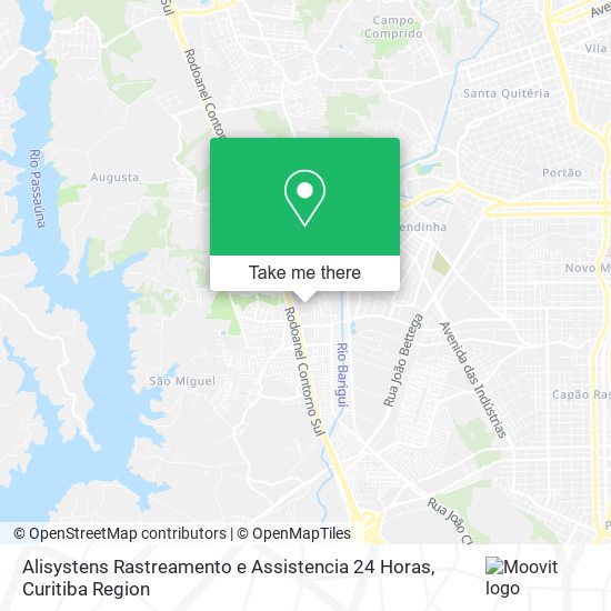 Alisystens Rastreamento e Assistencia 24 Horas map
