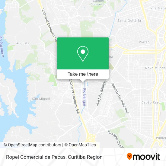 Ropel Comercial de Pecas map