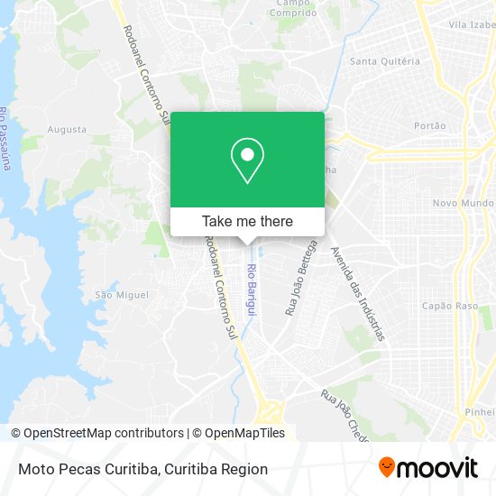 Moto Pecas Curitiba map