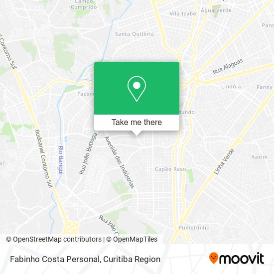 Mapa Fabinho Costa Personal