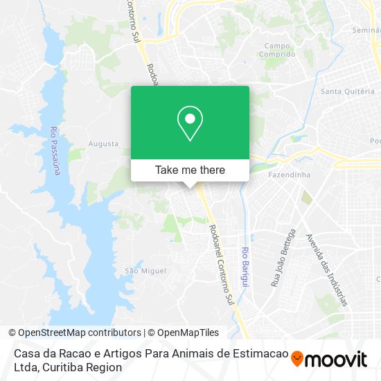 Casa da Racao e Artigos Para Animais de Estimacao Ltda map