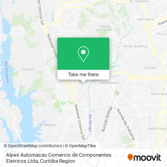 Alpes Automacao Comercio de Componentes Eletricos Ltda map