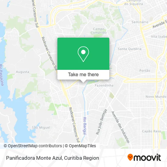 Panificadora Monte Azul map