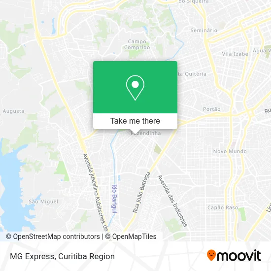 MG Express map