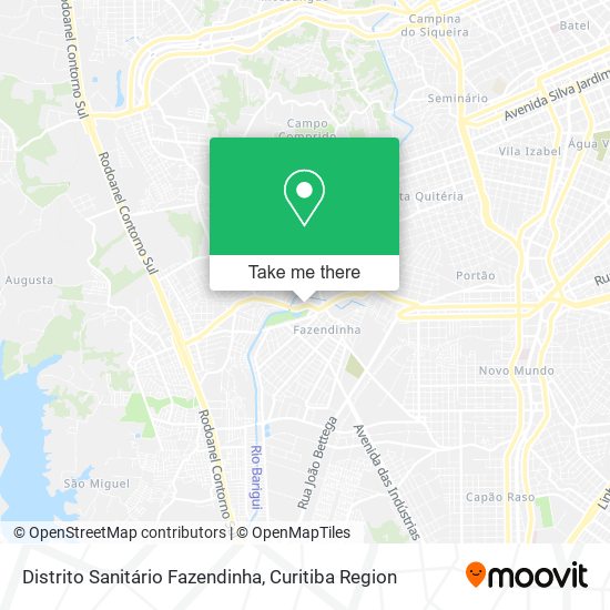 Distrito Sanitário Fazendinha map