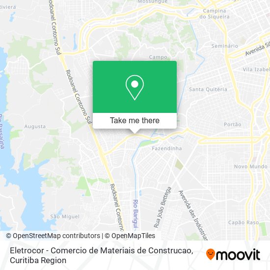 Eletrocor - Comercio de Materiais de Construcao map