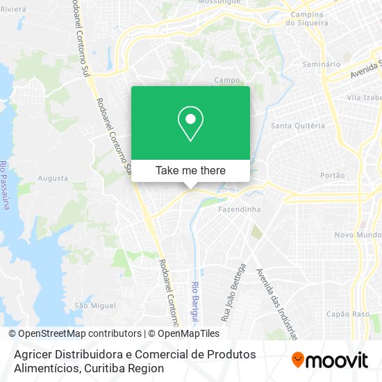 Mapa Agricer Distribuidora e Comercial de Produtos Alimentícios