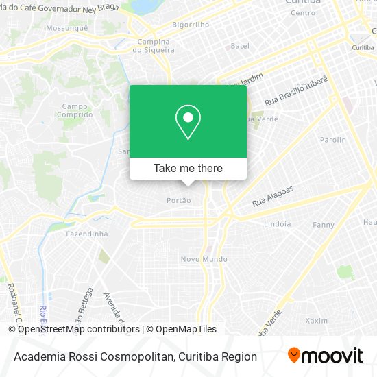 Mapa Academia Rossi Cosmopolitan