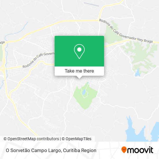 O Sorvetão Campo Largo map