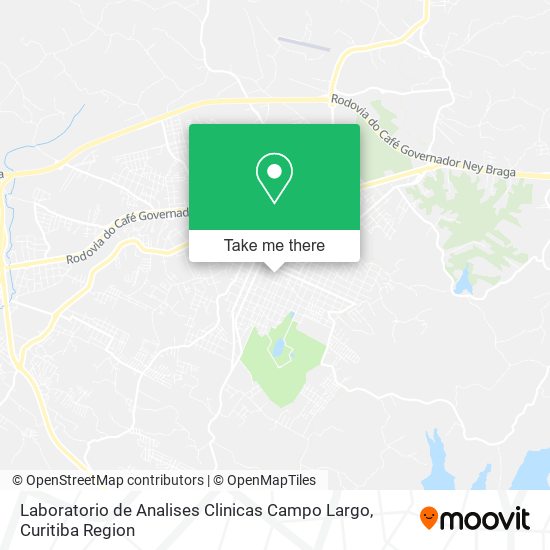 Laboratorio de Analises Clinicas Campo Largo map