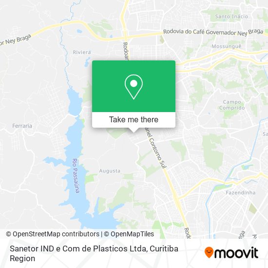 Mapa Sanetor IND e Com de Plasticos Ltda