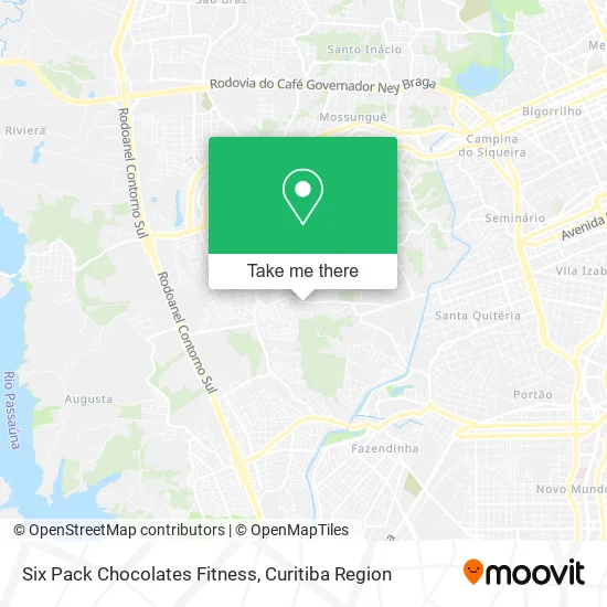 Six Pack Chocolates Fitness map