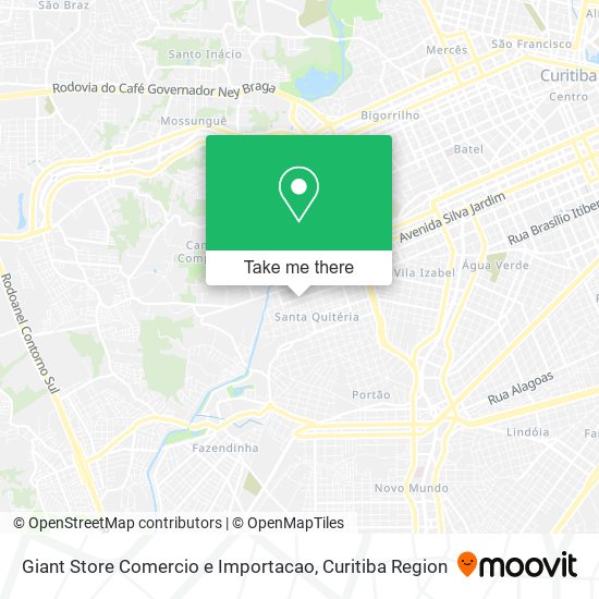 Mapa Giant Store Comercio e Importacao