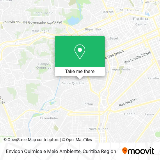 Envicon Quimica e Meio Ambiente map