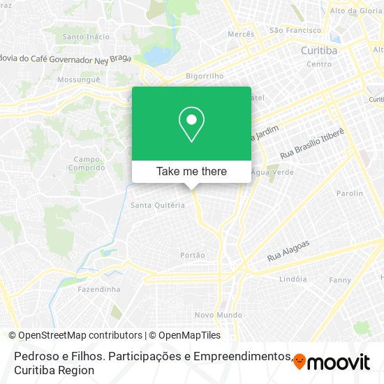 Pedroso e Filhos. Participações e Empreendimentos map