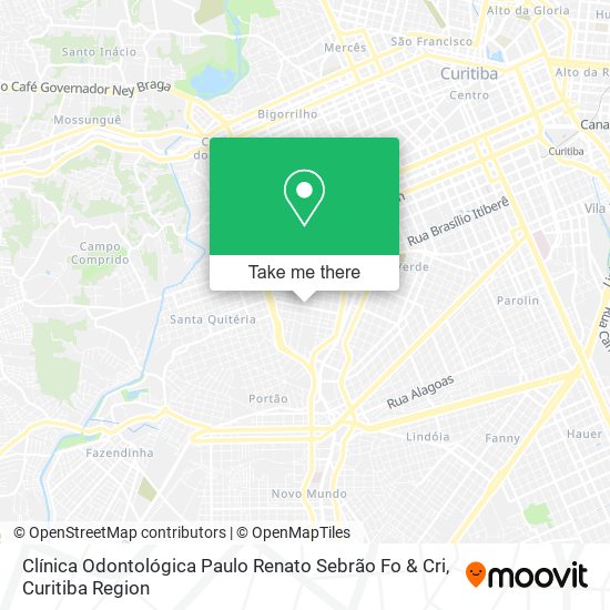 Clínica Odontológica Paulo Renato Sebrão Fo & Cri map