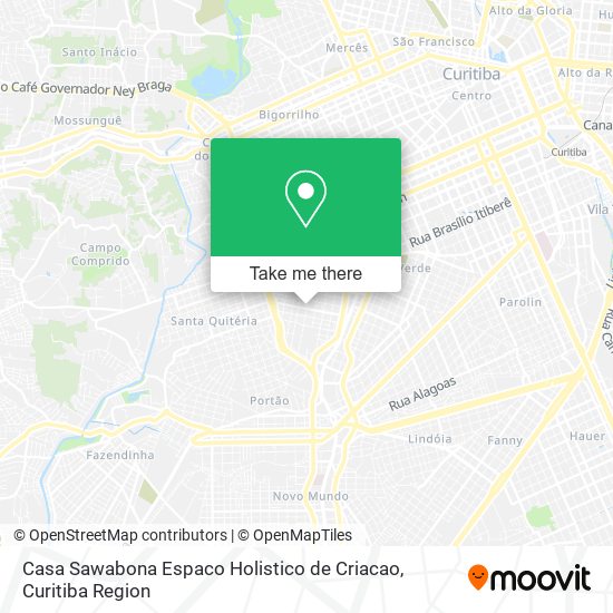 Casa Sawabona Espaco Holistico de Criacao map