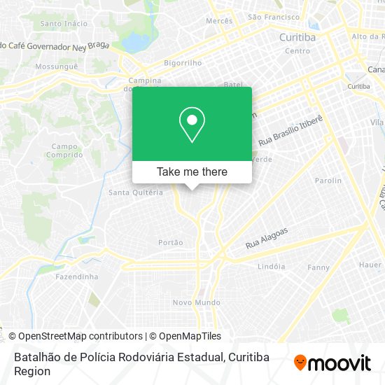 Batalhão de Polícia Rodoviária Estadual map