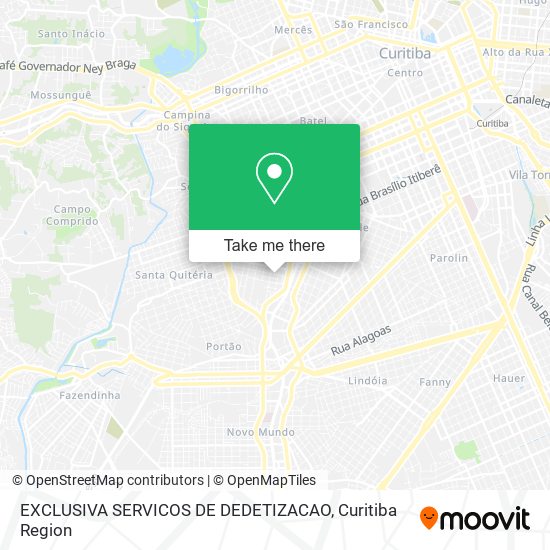 EXCLUSIVA SERVICOS DE DEDETIZACAO map