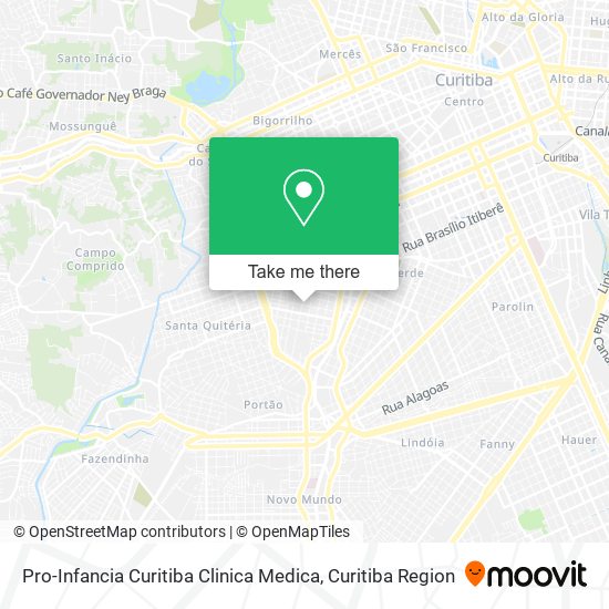 Mapa Pro-Infancia Curitiba Clinica Medica