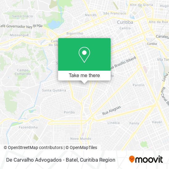 De Carvalho Advogados - Batel map