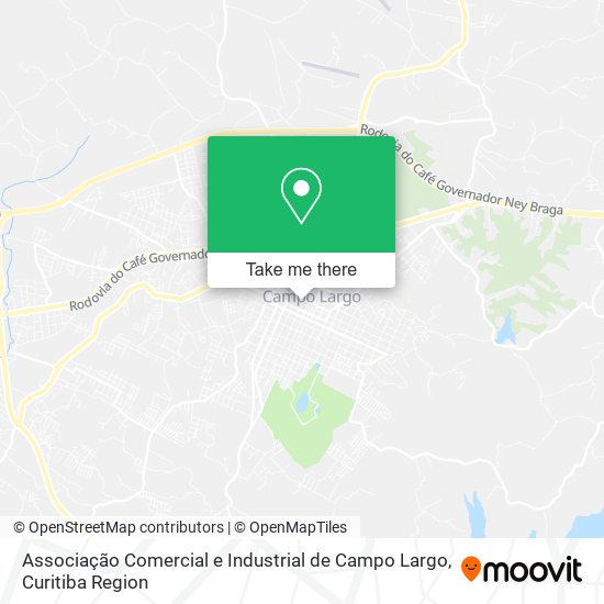 Associação Comercial e Industrial de Campo Largo map