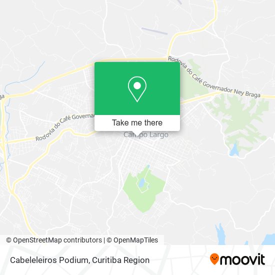 Cabeleleiros Podium map