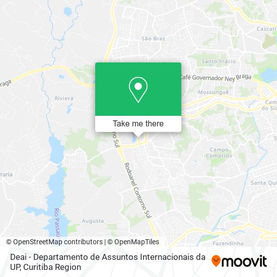 Mapa Deai - Departamento de Assuntos Internacionais da UP