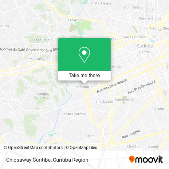 Mapa Chipsaway Curitiba