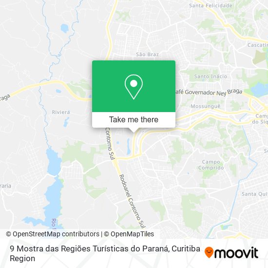 9 Mostra das Regiões Turísticas do Paraná map