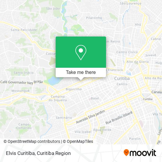 Elvis Curitiba map