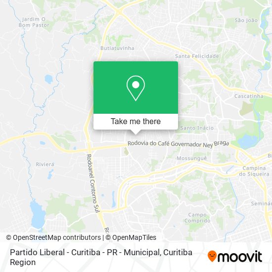 Partido Liberal - Curitiba - PR - Municipal map