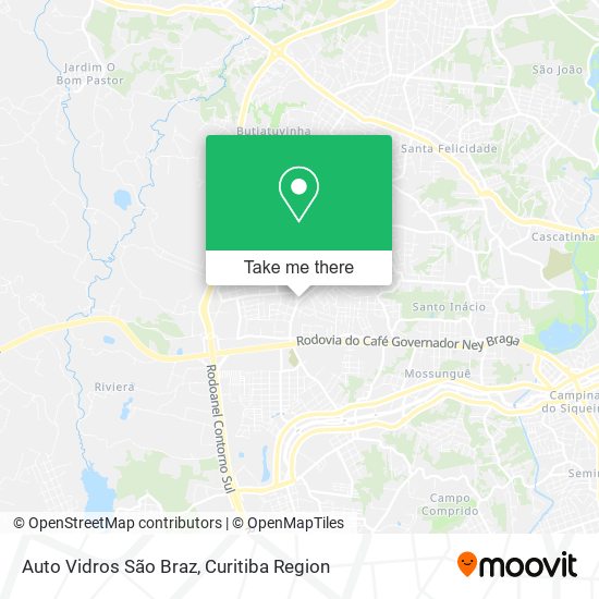 Auto Vidros São Braz map