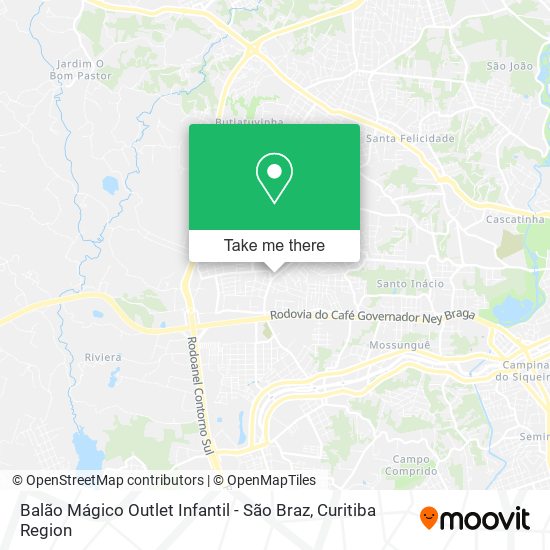 Balão Mágico Outlet Infantil - São Braz map