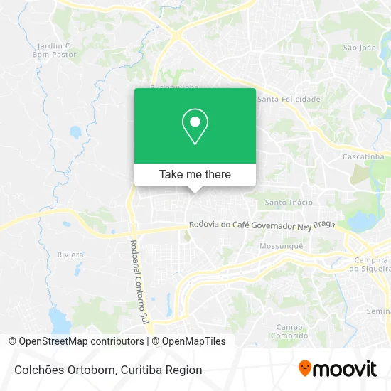 Colchões Ortobom map