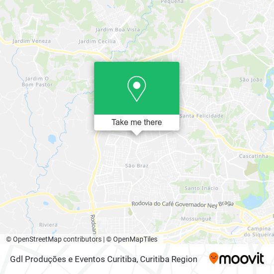 Gdl Produções e Eventos Curitiba map