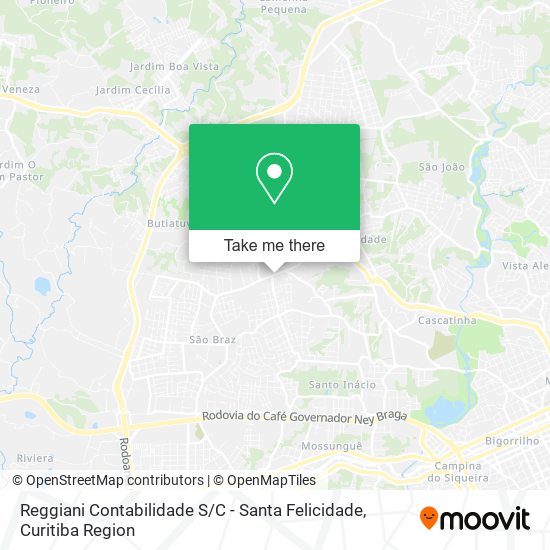 Reggiani Contabilidade S / C - Santa Felicidade map