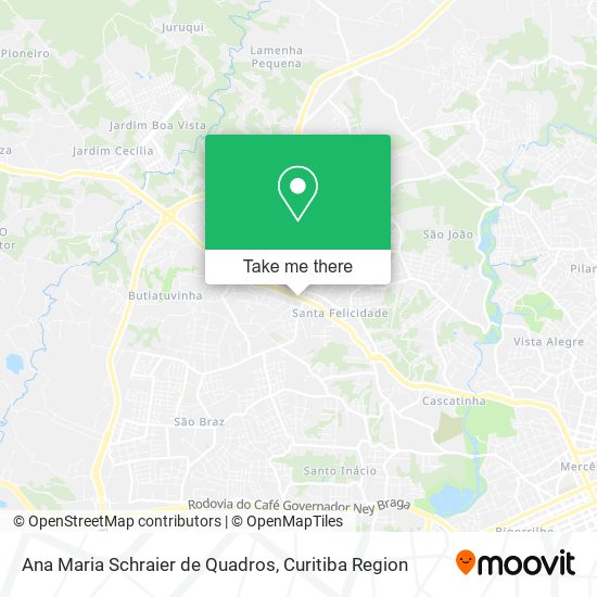 Ana Maria Schraier de Quadros map