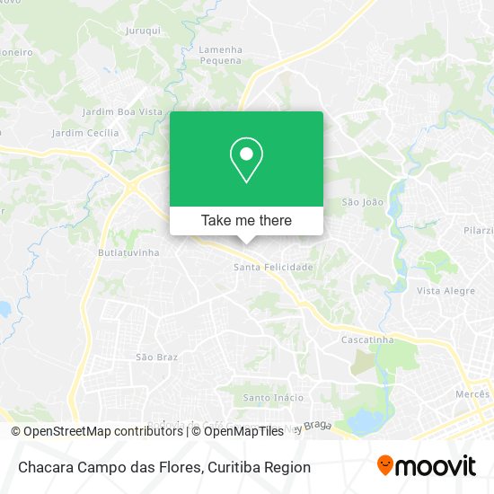 Chacara Campo das Flores map