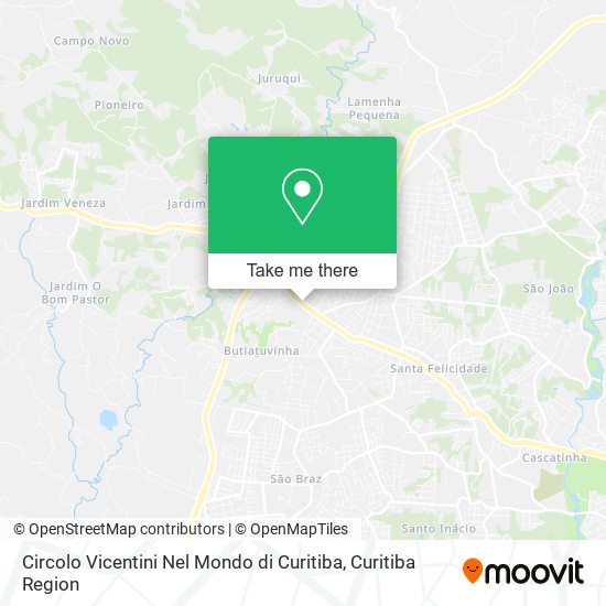 Mapa Circolo Vicentini Nel Mondo di Curitiba