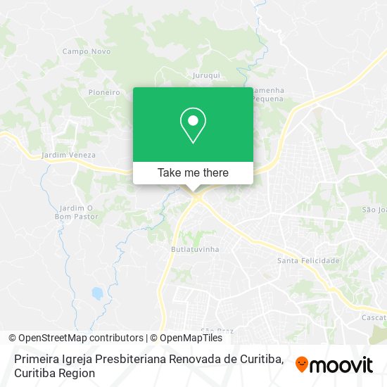 Primeira Igreja Presbiteriana Renovada de Curitiba map