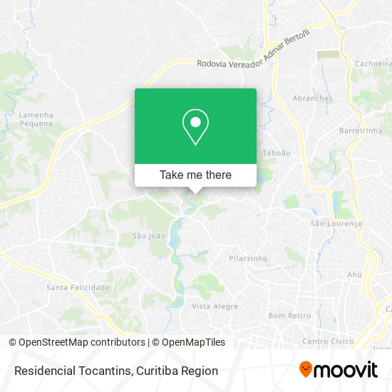 Residencial Tocantins map